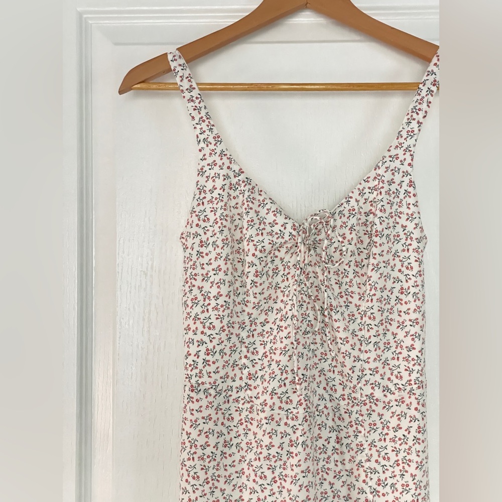 Abercrombie and Fitch Floral Corset Midi Dress